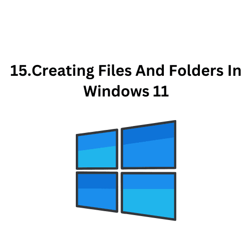 15.Creating Files And Folders In Windows 11